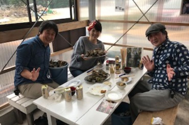 大道芸人の加藤みきおさんと　美味しくいただきました